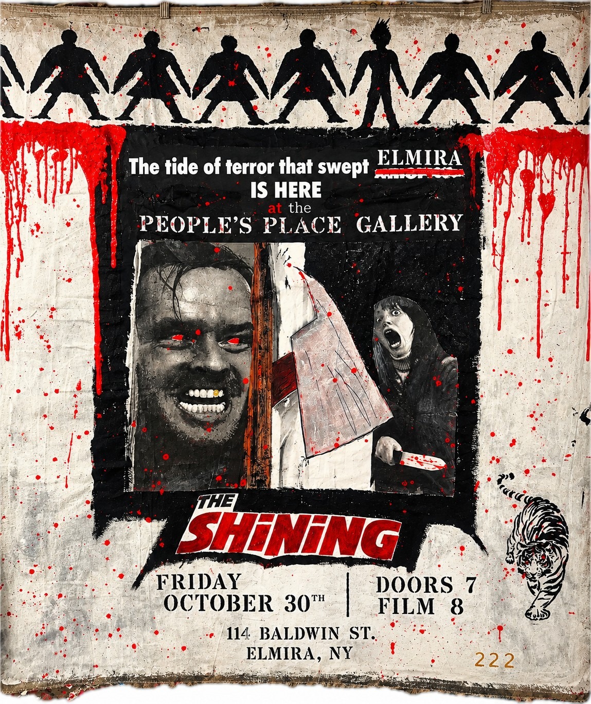 The Shining event artwork with red eyes